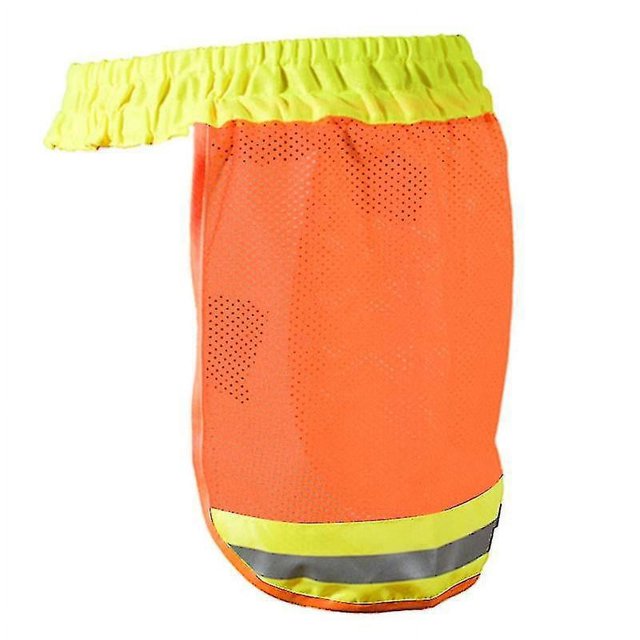 Safety Hard Hat Helmet Neck Cover Reflective High Visibility Mesh Sun Protector