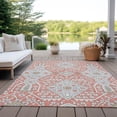 thumbnail image 6 of Addison Rugs Chantille Indoor/Outdoor Transitional Diamonds Salmon Washable Rectangle Rug, 2'6" x 3'10", 6 of 6
