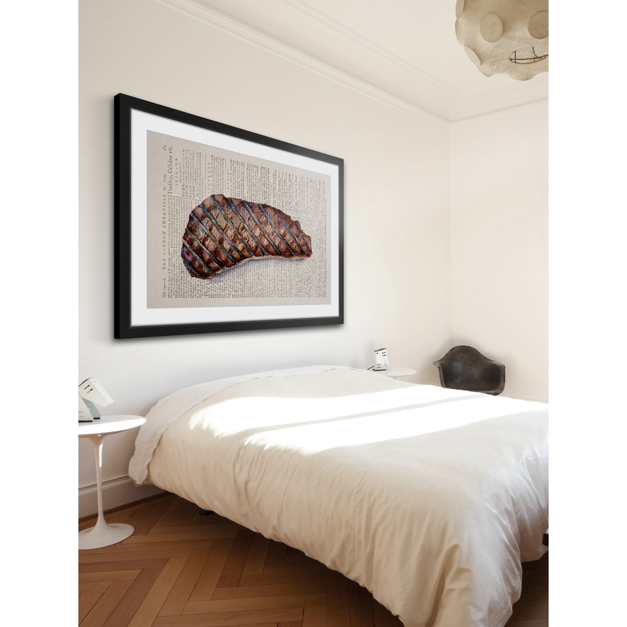"Historical Steak" Framed Painting Print
