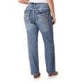 thumbnail image 3 of WallFlower Women's Luscious Curvy Bootcut Mid-Rise Bling Insta Stretch Juniors Jeans (Standard and Plus), 3 of 3