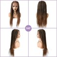 thumbnail image 3 of Lyricalhair Lace Front Box Braided Wig for Black Women Hand Braids Baby Hair front Natural Hairline Micro Twist Braid Wigs Synthetic Hairpiece, 3 of 5