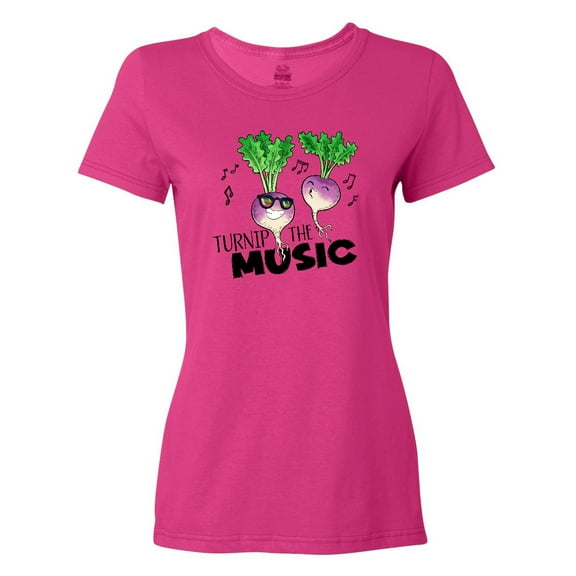 Inktastic Turnip the Music Partying Vegetables Women's T-Shirt