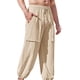 thumbnail image 1 of Pantalones largos de moda para hombre con cordón, cintura elástica, color sólido, pantalones casuales largos, pantalones para hombre, 1 of 5