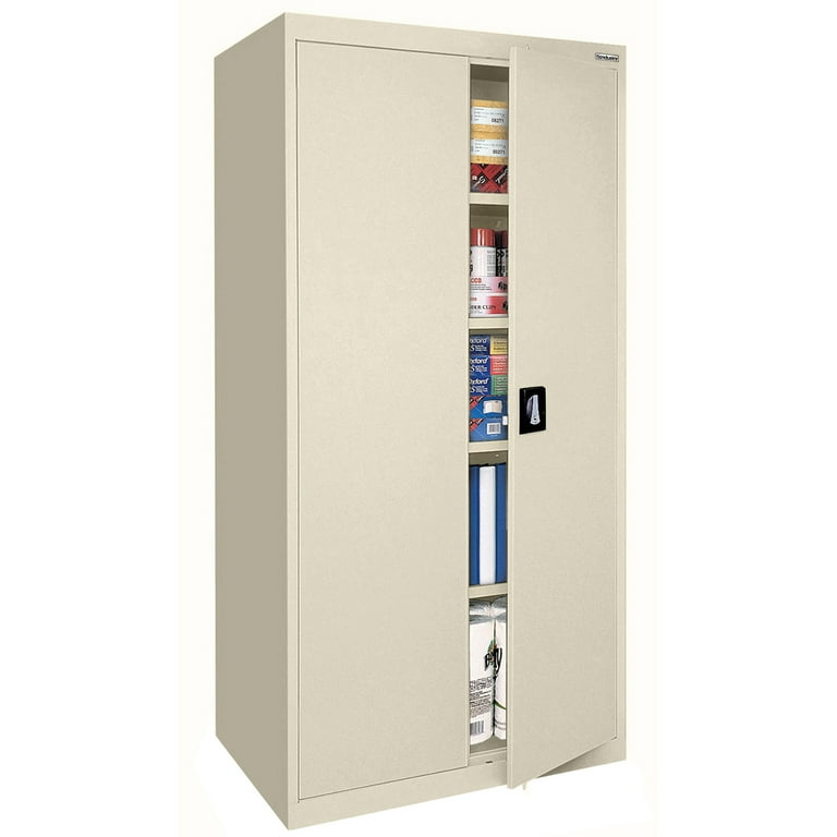 Sandusky Lee Welded Steel Janitorial Cabinet — 30in.W x 15in.D x 66in.H