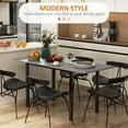 thumbnail image 4 of HOMCOM Folding Kitchen Table, Expandable Table for Small Spaces, Dark Grey, 4 of 10