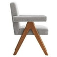 thumbnail image 4 of Modway Lyra Boucle Fabric Dining Room Chair - Set of 2 in Light Gray, 4 of 10