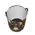 thumbnail image 3 of Daiia Gnome Insect Frog Round Laundry Basket with Handles Thickened Waterproof Circular hamper,Dirty Clothes Storage Basket for Bedroom,Bathroom,College Dorm-Small, 3 of 8