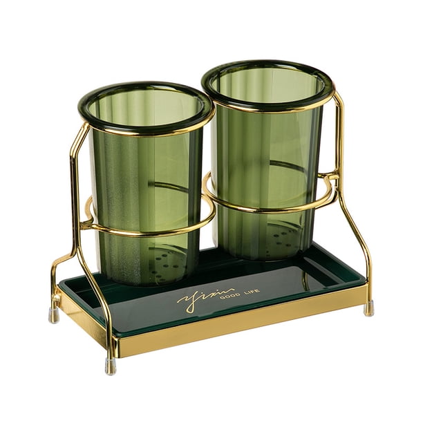 Soporte creativo para palillos, ligero, de lujo, para cocina, escritorio, hogar, almacenamiento de doble capa, palillos, vajilla, cuchillos y tenedores
