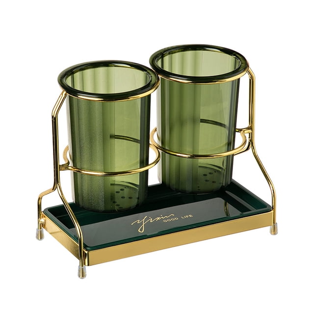 Soporte creativo para palillos, ligero, de lujo, para cocina, escritorio, hogar, almacenamiento de doble capa, palillos, vajilla, cuchillos y tenedores