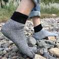 thumbnail image 2 of 2 Pairs Barefoot Grounding Socks Outdoor Beach Camping Hiking Climbing Five Toes Socks Cut-resistant Men Women Non-slip Silicone Gripper Socks, 2 of 8