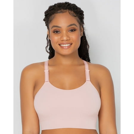 

Smooth Seamless Comfort Wireless Longline Bra - Blushing Rose