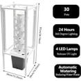 thumbnail image 3 of 30-Plant Hydroponics Tower Vertical Growing System Kit, Indoor Garden Planter Herb Garden with LED Grow Light and Water Pump, Vertical Planter Germination Kit for Herbs, Fruits and Vegetables(Gray）, 3 of 8