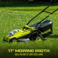 thumbnail image 5 of Open Box Sun Joe 48V Cordless 17" Lawn Mower, 6-Position, 2 x 4.0-Ah Batteries & Charger, 5 of 11