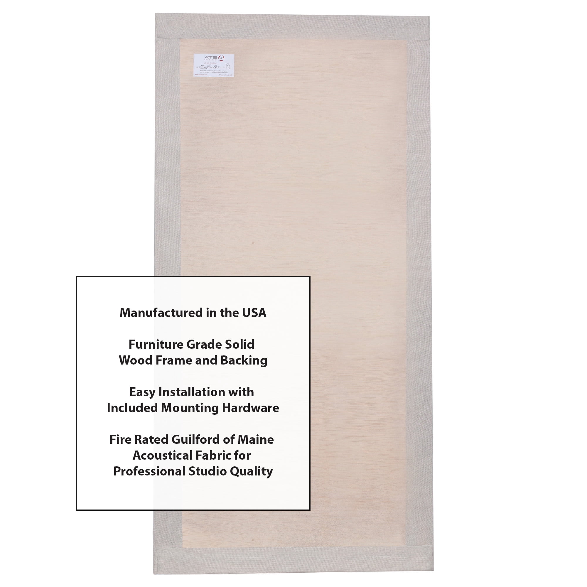 ATS Acoustics Home Office Residential Acoustic Treatment Room Kit Sound Absorbing Acoustic Panel 12 Pack for 250-380 Sq Ft (Linen)