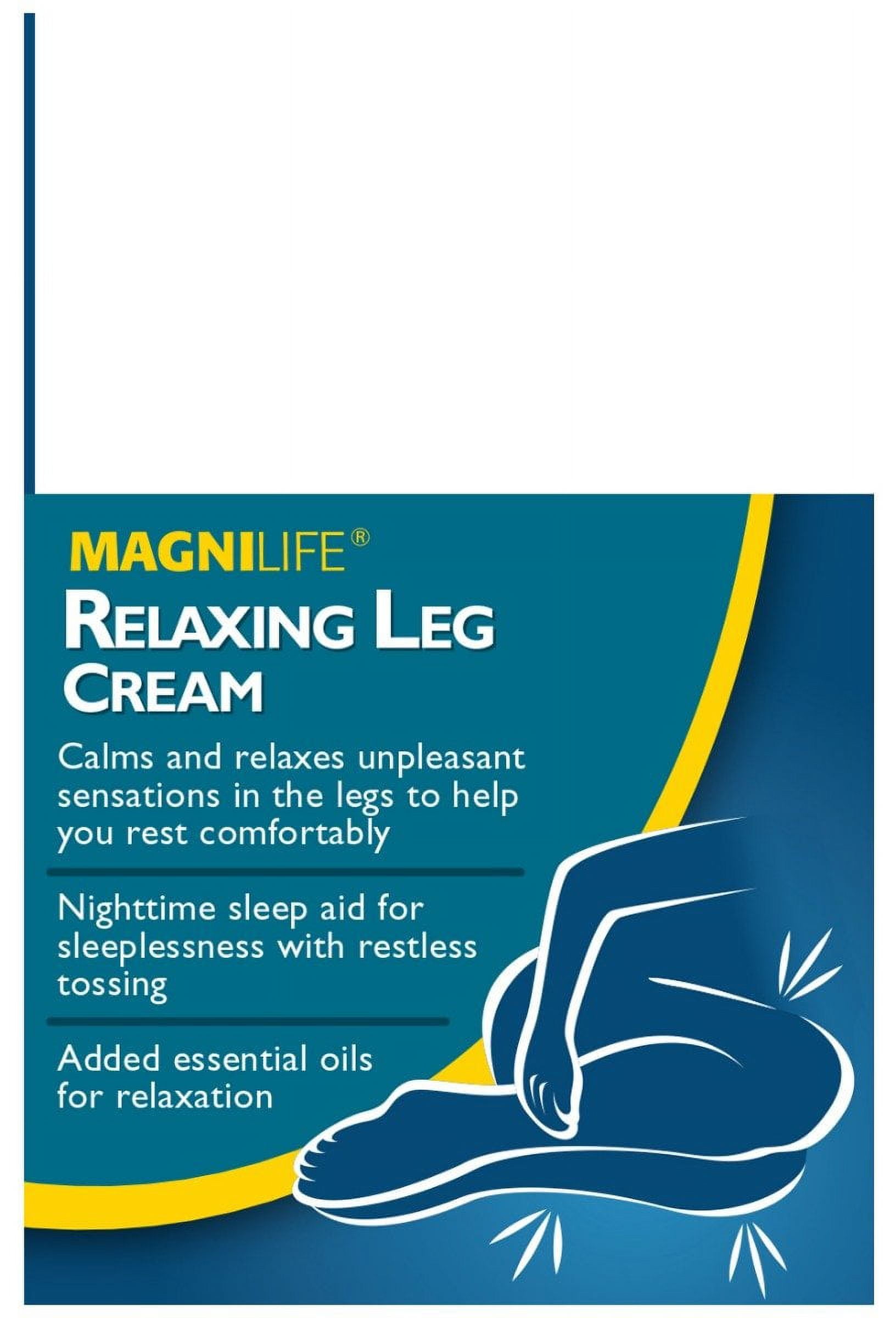 MagniLife Relaxing Leg Cream, Pain Reliever, 4 Oz - Walmart.com