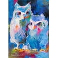 thumbnail image 2 of Wallich, Richard 11x14 Black Ornate Wood Framed with Double Matting Museum Art Print Titled - Owls, 2 of 4