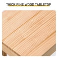 thumbnail image 5 of IVV Console Table - Farmhouse Living Room Sofa Table, Solid Pinewood Hall Table, Foyer Display Table, for Entryway Small Space - 35.8"L x 12"W x 31.9"H, Wood Color, 5 of 10