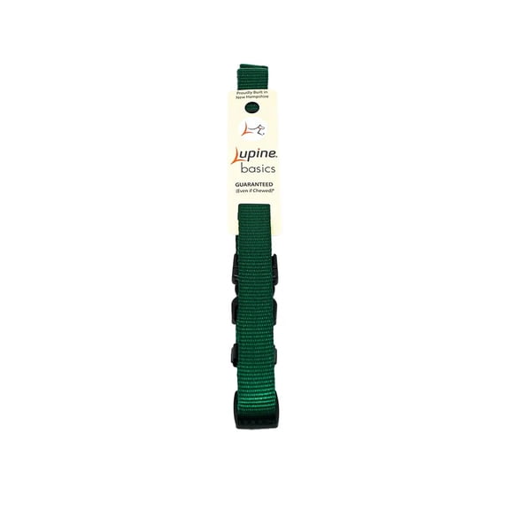 Lupine Pet E-collar Adjustable Nylon Replacement Dog Strap 3/4 inch, Green