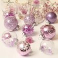 thumbnail image 3 of 30Pcs Glittery Christmas Balls Shatterproof Xmas Tree Balls Ornaments (Purple, 2.36"), 3 of 7