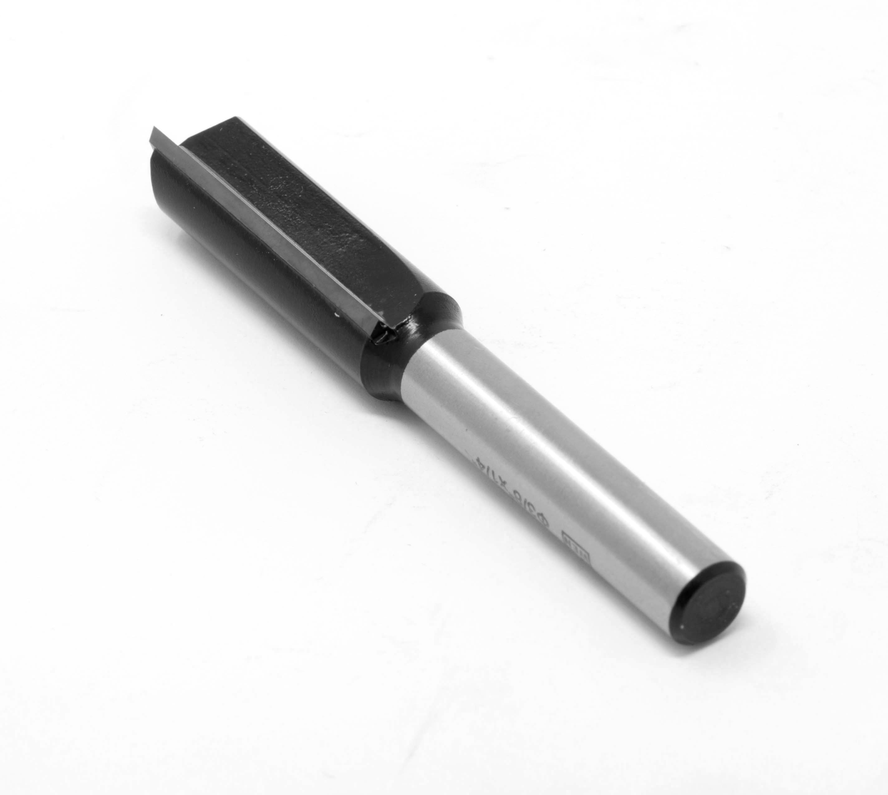 WEN 3/8 in. Straight 2-Flute Carbide-Tipped Router Bit with 1/4 in. Shank