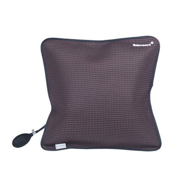 Matsuzay Cojines inflables Roho para soporte lumbar y comodidad durante viajes o acampadas. Sillas de camping acolchadas con soporte lumbar. Juegos de cama marrón oscuro
