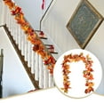 thumbnail image 4 of Matsuzay Guirnaldas de hojas de arce artificiales colgantes de otoño impermeables DIY hojas de otoño vides decoración de Navidad de boda Decoración Tipo 1, 4 of 6
