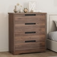 thumbnail image 3 of Garvee Chest of Drawers with 4 Drawers, 30.3 x 15.4 x 36.1",  Walnut, 3 of 9