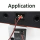 thumbnail image 4 of Cable de Altavoz DENGXMXG con conector banana a RCA HiFi 4N OFC, 4 of 4