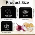 3 Pcs Potato and Onion Storage Bin, Kitchen Wooden Garlic Storage