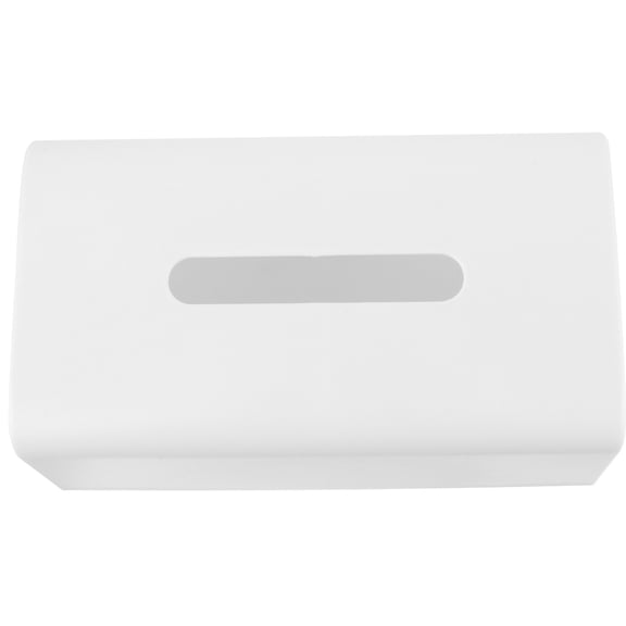 MERRYHAPY 1Pc Practical White Car Tissue Box with Easy Use Paper Storage Case
