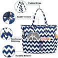 thumbnail image 5 of Waterproof Beach Tote Pool Bags for Women Ladies Extra Large Gym Tote Carry On Bag With Wet Compartment for Weekender Travel, 5 of 5