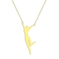 thumbnail image 4 of Ballerina Gold Pendant Necklace For Women Sports Dancing girl, 4 of 5