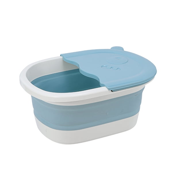 Cubo De Remojo De Pies Plegable Baño De Pies De Plástico Engrosamiento Cubo De Lavado De Pies Lavabo Masaje Baño De Pies Hogar Scienceny HA024863-01