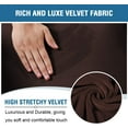thumbnail image 2 of SUSUZI Recliner Sofa Covers 4-Pieces Stretch Loveseat Covers Anti-Slip Fitted 2 Seats Reclining Slipcovers Soft Velvet Furniture Protector, Navy Blue, 2 of 7