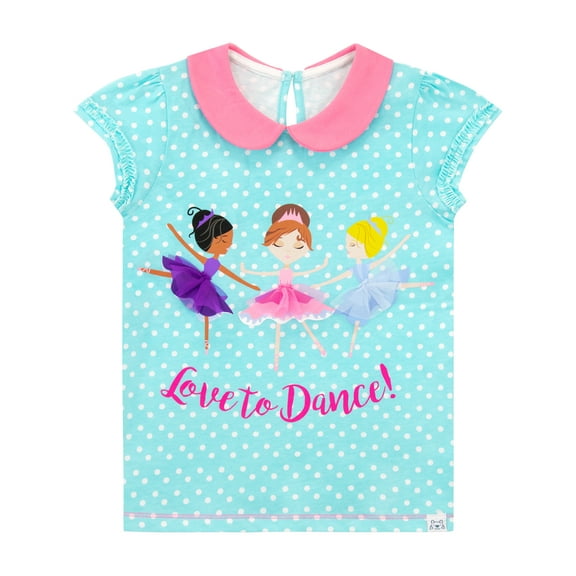 Harry Bear Girls Ballet Short Sleeve T-Shirt Sizes 2T-6