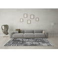 thumbnail image 3 of Ahgly Company Indoor Round Abstract Gray Modern Area Rugs, 4' Round, 3 of 4