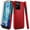 Red, variant on Nagebee For Nokia HMD Vibe (N159V TA-1590) Phone Case Tempered Glass Screen Protector Hybrid Dual-Layer Full-Body Protective Shockproof Rugged Dependable Phone Cover