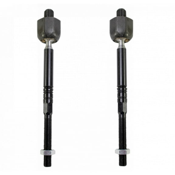 TRQ 2pc Front Inner Steering Tie Rod End Set Fits Select BMW 528 535 550 640 650 740 750
