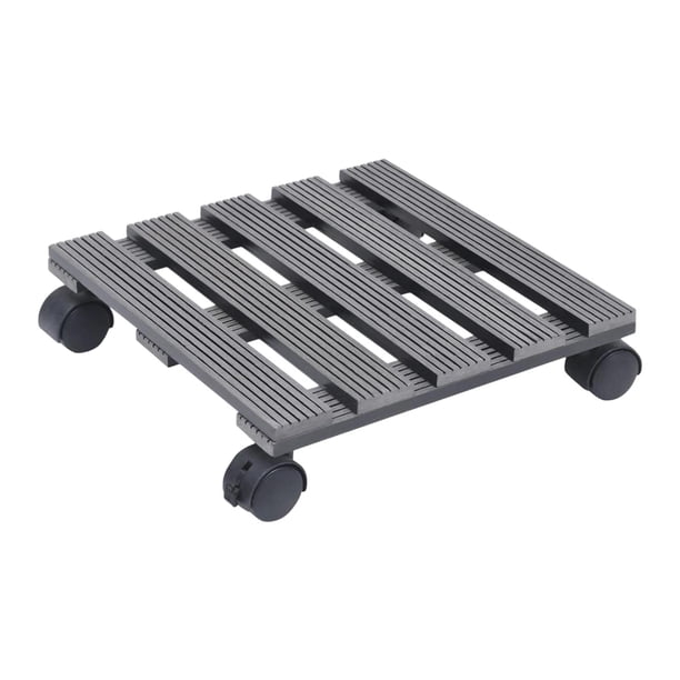 Carrito para macetas con ruedas, carrito para flores, carrito para macetas de jardín móvil Cuadrado