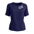thumbnail image 5 of Womens Short Sleeve Tops Summer Tshirts Round Neck Casual Basic Tee Work 2026 Trendy Outfits with Decorative Buttons, 5 of 8