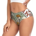 thumbnail image 2 of Balery Skeleton Cowboy And Guitar Ropa Interior de Algodón para Mujer con Dibujo – Braguitas Cómodas y Elásticas, Estilo Clásico-Medium, 2 of 6
