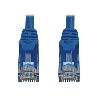 Tripp Lite Cat6a 10G Snagless Molded UTP Ethernet Cable (RJ45 M/M), PoE, Blue, 3 ft. (0.9 m) - 3 ft Category 6a Network Cable for Network Device, Switch, Patch Panel, Server, Router, Hub, Printer, Com