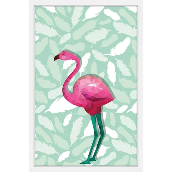 Marmont Hill "Fuchsia Flamingo" Framed Painting Print