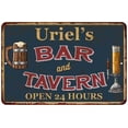 thumbnail image 1 of Uriel's Green Bar & Tavern Rustic Sign 8 x 12 High Gloss Metal 208120047284, 1 of 1