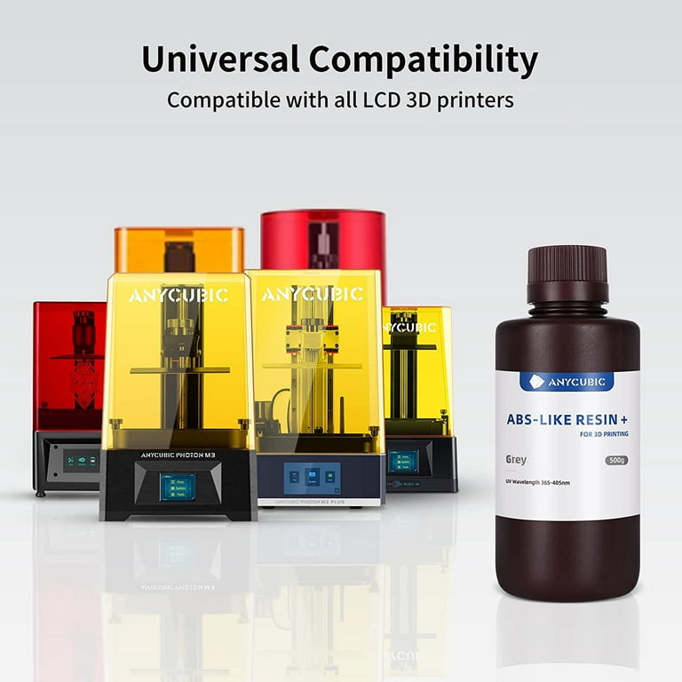 ANYCUBIC ABS-Like Resin Pro 2, 3D Printer Resin with Enhanced Strength and  Toughness, High Precision and Minimal Shrinkage, Low odor, Wide
