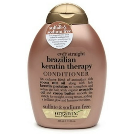 Organix Ever Straight Conditioner Brazilian Keratin Therapy 13 oz (Pack of 6)