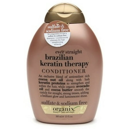 Organix Ever Straight Conditioner Brazilian Keratin Therapy 13 oz (Pack of 6)