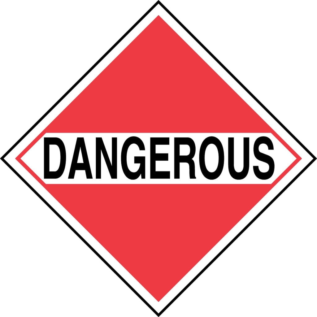 Accuform MPLM01CT1 Shipping Labels Placards DOT Placards DANGEROUS 10 