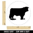 thumbnail image 2 of Hereford Cow Solid Self-Inking Rubber Stamp Ink Stamper - Pink Ink - Mini 1/2 Inch, 2 of 7