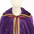 thumbnail image 4 of King Queen Cape Crown for Kids Halloween Prince Princess Costume Cloak, 4 of 7